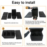LIONROGE Car Back Seat Extender for Large Dogs up to 200lbs,Dog Car Back & Front Seat Extender with Storage,Prevent Your Dogs from Falling Off The Seat