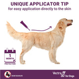 Vectra 3D for Dogs Flea, Tick & Mosquito Treatment & Prevention for Extra Small Dogs (5-10 lbs), 3 month supply