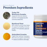 Honest Paws Turkey Tail Mushroom for Dogs - Digestive and Immune Support - Shiitake, Reishi, Maitake Mushroom Supplement Powder for Dogs - No Filler, No Additives - (30 Scoops)