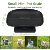 Digital Small Animals Scales for Weighing with Tape Measure, Puppy Whelping Scale Weigh Your Kitten, Rabbit with High Precision (Black Pet Scale&Tape)