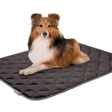 Paw Inspired Washable Padded Crate Mats for Dogs | 41” x 28” Pad, Fits 42-inch Kennels | Leakproof, Waterproof Bottom, Plush Pet Beds (Gray)