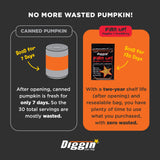 Diggin’ Your Dog Firm Up Pumpkin for Dogs & Cats with Cranberry, 100% Made in USA, Pumpkin Powder for Dogs, Digestive Support, Apple Pectin, Fiber, Healthy Stool, 4 oz