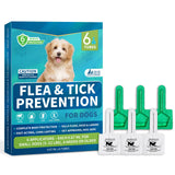 Flea and Tick Prevention for Small Dogs, 6-Month Supply Dog Flea and Tick Treatment Drops, Topical Fast-Acting Dog Flea Treatment for Small Dogs Up to 5 to 22 lbs