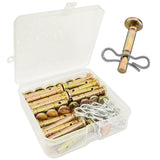 Qloby 30 Pack Upgraded Shear Pins and Cotter Pins for Snowblower, 738-04124A and 714-04040 Replacement Shear Pin Kits Compatible with MTD Craftsman Cub Cad Troy Bilt SnowBlowers