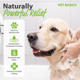 Vet Basics Lime Sulfur Dip – Skin Itch Relief Concentrated Antimicrobial & Antiparasitic Solution for Dogs, Cats, Puppies, Kittens & Horses, Helps Manage Ringworm, Mange, Skin Irritation, 16oz