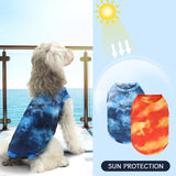 XPUDAC 4 Pack Dog Shirt Tie Dye Lightweight Dog Clothes for Small Dogs Boy Girls Breathable Stretchy Tank Top Vest-X-Large