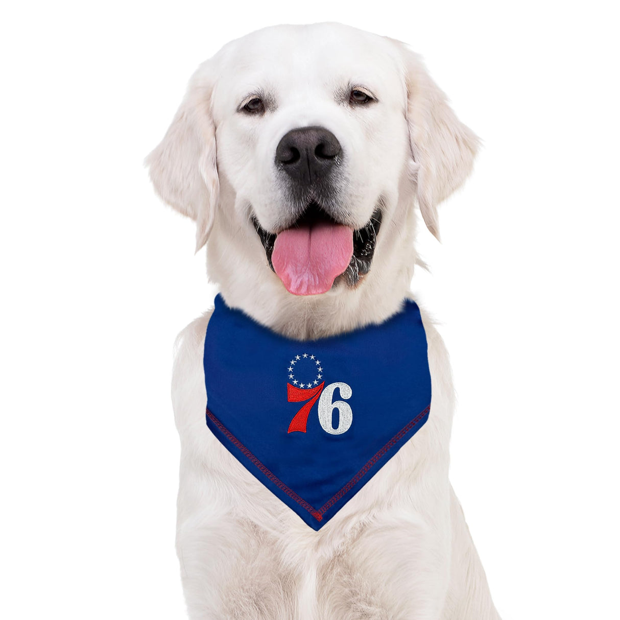 Pets First NBA Philadelphia 76ERS TIE Bandana, Size Small/Medium. Dog Bandana Scarf Bib for Pet Cat Dog. The Ultimate Game-Day, Party Bandana