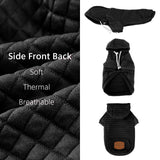 2 Pack Dog Hoodie Sweaters for Small Medium Dogs Warm Dog Clothes for Large Dogs Soft Waffle-Like Laminated Sweatshirt Bulldog (Black+Grey, M/L (Back: 17",Chest: 24.5", Neck: 14.5"))