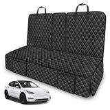 TAUYANG Dog Car Seat Cover for Back Seat Compatible with Tesla Model Y Model 3 2017-2026 Highlander Juniper 2024-2026 Accessories, Waterproof Non-Slip Pet Bench Seat Covers Backseat Accessories