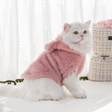 PayaSnug 3PCS Dog Hoodie with Bunny Ears, Plush Fleece Winter Pet Sweater with D-Ring, Warm Pet Coat for Small Dogs and Cat, Puppy Winter Clothes for Chihuahua, French Bulldogs, Yorkie(3PCS A, XXL)