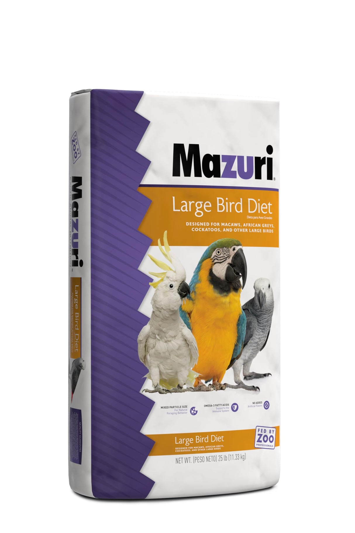 Mazuri | Nutritionally Complete Large Bird Food | 25 Pound (25 lb.) Bag
