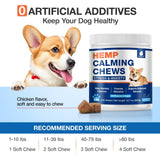 MaxHemp Calming Chews for Dogs - Advanced Hemp Dog Calming Chews- Anxiety Relief Treats for Composure, Separation, Barking, Thunderstorms, Stress Relief - Hiр and Jоint Supplement -180 Soft Treats