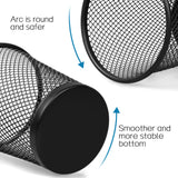 QYH Mesh Pencil Holder Metal Pen Cup Black for Desk, 6 Pack Office Desk Organizer for Business, School & Home