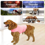 balancepaw Thunder Jacket for Dogs Anxiety Relief, Dog Anxiety Vest Calming Care for Separation, Thunderstorm, Travel, Fireworks, Vet Visits (Pink M)