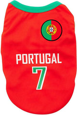 GabeFish Dog World Cup T Shirt Pets Football Jersey Sports Soccer National Team Vest Cat Summer Cool Clothes Apparel Portugal X-Small