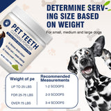 Dental Powder for Dogs Dog Teeth Cleaning Products Dog Tooth Cleaning Powder with Probiotics for Dogs Bad Breath Treatment Plaque and Tartar for Small Medium and Large Pet Dental Cleaner 120 Grams