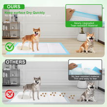 Load image into Gallery viewer, SUPRONLOVE Pee Pads for Dogs &amp; Cats, Extra Large 36"X51", 40 Count, Blue, Polymer, Polyethylene (PE), Fluff Pulp, 6 Layers, Disposable Pet Training Pads
