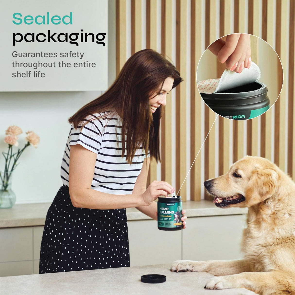 Calming Chews for Dogs Anxiety Relief - Hemp Calming Chews for Dogs with Valerian Root, Hemp Seed Oil, Turmeric, L-Theanine - Soft Treats for Storms, Fireworks, Separation, Vet Visits, Grooming