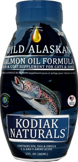 Kodiak Naturals, 32 oz Wild Alaskan Salmon Oil Formula - Balanced Blend of Pure Fish Oils, with EPA and DHA from Wild-Caught Fish, Support for Skin & Coat, Immune & Heart Health, and Joints