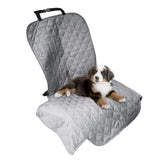 Furhaven Universal Water-Resistant Quilted Single Car Seat Protector - Gray, One Size