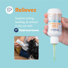 Load image into Gallery viewer, Vetericyn Triple-Action Ear Treatment for Dogs &amp; Cats - 1% Hydrocortisone Ear Drops for Dog Ear Infection Relief - Fast Itch Relief &amp; Healing with Otizyme Blend. 1.5 Ounce
