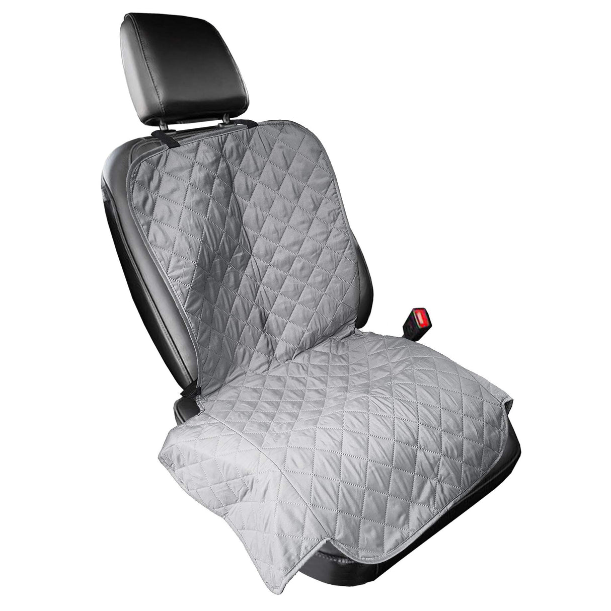 Furhaven Universal Water-Resistant Quilted Single Car Seat Protector - Gray, One Size