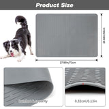Dog Grooming Table Mat Pad Non Slip, Multipurpose Soft Pet Grooming Table Mats at Home, 28 x 19.7 Inch Silicone Durable Anti-Fatigue Groomer Mats Paw Protection Easy-Clean Cat Dog Bath Mat (Grey)