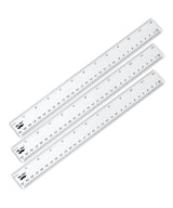 Mr. Pen- Plastic Rulers, 12 Inch, 3 Pack, Easy-to-Read Markings