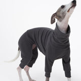 ESCCBOO Cozy Cotton Fluffy Underwear Onesie for Italian Greyhounds and Whippets, Super Soft Warm Pajamas and Jumpsuit(Large, Grey)
