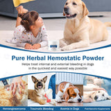 Blood Support for Dogs Powder - Natural Yunnan Sanqi Powder for Hemangiosarcoma, Hemoabdomen, Pericardial Effusion, Cancer Bleeding, Severe Bruising, Ulcer-Related Bleeding, Bloody Stools - 2.12OZ