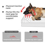 Laifug Orthopedic Memory Foam Extra Large Dog Bed Pillow (50"x36"x10", Gray Blue) Durable Waterproof Lining and Removable Washable Cover and Smart Design