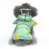 IOICYBF Dog Raincoat Hooded, Reflective Dog Slicker Poncho Adjustable Waterproof Lightweight Rain Jacket for Dogs,Duck,XXL