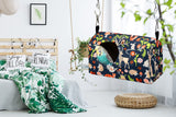 ShuRung Parrot Cockatiel Warm House Bird Nest Bed Winter Hanging Hammock Birds Sleeping Bed Parrot Hideway Bed Polyester Fabric for Parrot Parakeet Cockatiels Budgies Lovebird African Grey (L)