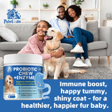 Probiotics Dog Allery Chews for Dogs, Improve Itchy Skin Itchy Ears, Yeast Balance, Gut Health, Probiotics (10 Billion CFU) for Dog Immune Health & Allergy Relief Chews + Vitamins Blend