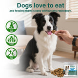 Nutridog Tear Stain Chews for Dogs - Dog Tear Stain Remover & Supplement with Antioxidant Blend, Vitamin C, Lutein - 120ct Beef Flavor Soft Chews for Eye Health & White Fur Care (ND-038)