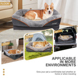 JOYELF Large Memory Foam Dog Bed, Orthopedic Dog Bed & Sofa with Removable Washable Cover and Squeaker Toy as Gift