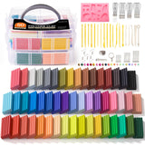 Shuttle Art Polymer Paste, 50 Colours of Modelling Clay with Modelling Tools Accessories, DIY Clay Kit Oven Bake, Non-Toxic for Children