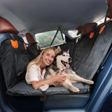 Roilpet Dog Car Seat Cover for Back Seat: Hard Bottom Back Seat Extender for Dogs - Durable Dog Hammock for Car Truck SUV - Waterproof Car Seat Protector for Dogs, Prevent Pet Falls, Easy to Install