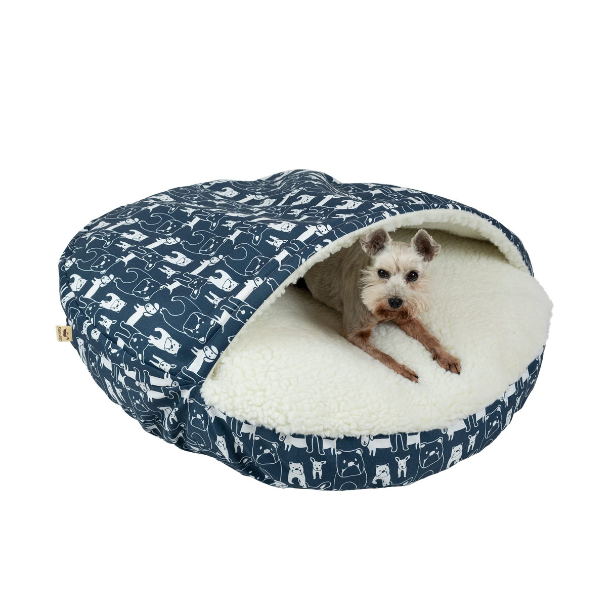 Snoozer Luxury Orthopedic Cozy Cave Pet Bed, Pedigree Storm - Small