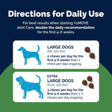 Yumove Hip & Joint Supplement for Dogs - with Glucosamine Chondroiton, Green Lipped Mussel, Hyaluronic Acid, and Omega 3 Joint Supplement for Stiffness and Mobility - 60 Chews (Large/XL Dogs)