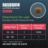 Nutramax Dasuquin Joint Health Supplement for Small to Medium Senior Dogs – for Immune Support, Skin & Coat Health, and Brain Health, 84 Soft Chews