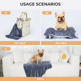 Luciphia 1 Pack 3 Blankets Super Soft Cute Dot Pattern Pet Blanket Flannel Throw for Dog Puppy Cat Medium(30x20), Blue