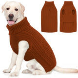 AOFITEE XL Dog Sweater, Extra Large Dog Sweater Girl Boy, Warm Turtleneck Fall Dog Sweaters Girl Boy, Green Dogs Christmas Sweaters Pet Knitwear, Soft Pullover for Beagle, Weimaraner, Dalmation, XL