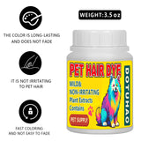 DOTUHAO Dog Hair Dye, Black & Hot Pink Color Pet Hair Dye Set, Pet Safe Dyes, Dog Hairs Coloring Agent, Fashionable DIY Pets Grooming, Easy to Use (2 color, Black & Hot Pink)