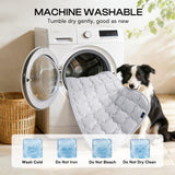 Luciphia Premium Dog Cooling Mat Non-Slip Q-MAX>0.5 Self-Cooling Pad for Small Pet Cat Indoor Portable Kennel Puppy Bed for Summer Crate Pad for Dog Washable Light Grey 20x30 inches