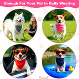 40 Pcs Plain Dog Bandanas Bulk Sublimation Heat Transfer Washable Adjustable Dog Scarf Triangle Scarf for Small Medium Large Pets, 20 Colors, 25.5"×16.5"