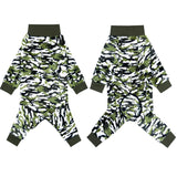 HDKUW Large Dog Sweater Coat, Recovery Suit, Anti-Shedding Pajamas, After Surgery Onesie for Medium Large Dogs - Green Camouflage 34#