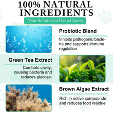 Load image into Gallery viewer, Dog Dental Powder - Pet Dental Powder - Teeth Cleaning P-owder for Dogs - Plaque &amp; Bad Breath Off P-owder D-og, D-ental Care Supplies 100g
