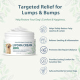Lipoma Treatment for Dogs with DMSO, Natural Cream for Fatty Lump & Bump Relief, Soothes Inflammation & Swelling, Gentle Non-Surgical Support, Skin Health with Arnica & Turmeric