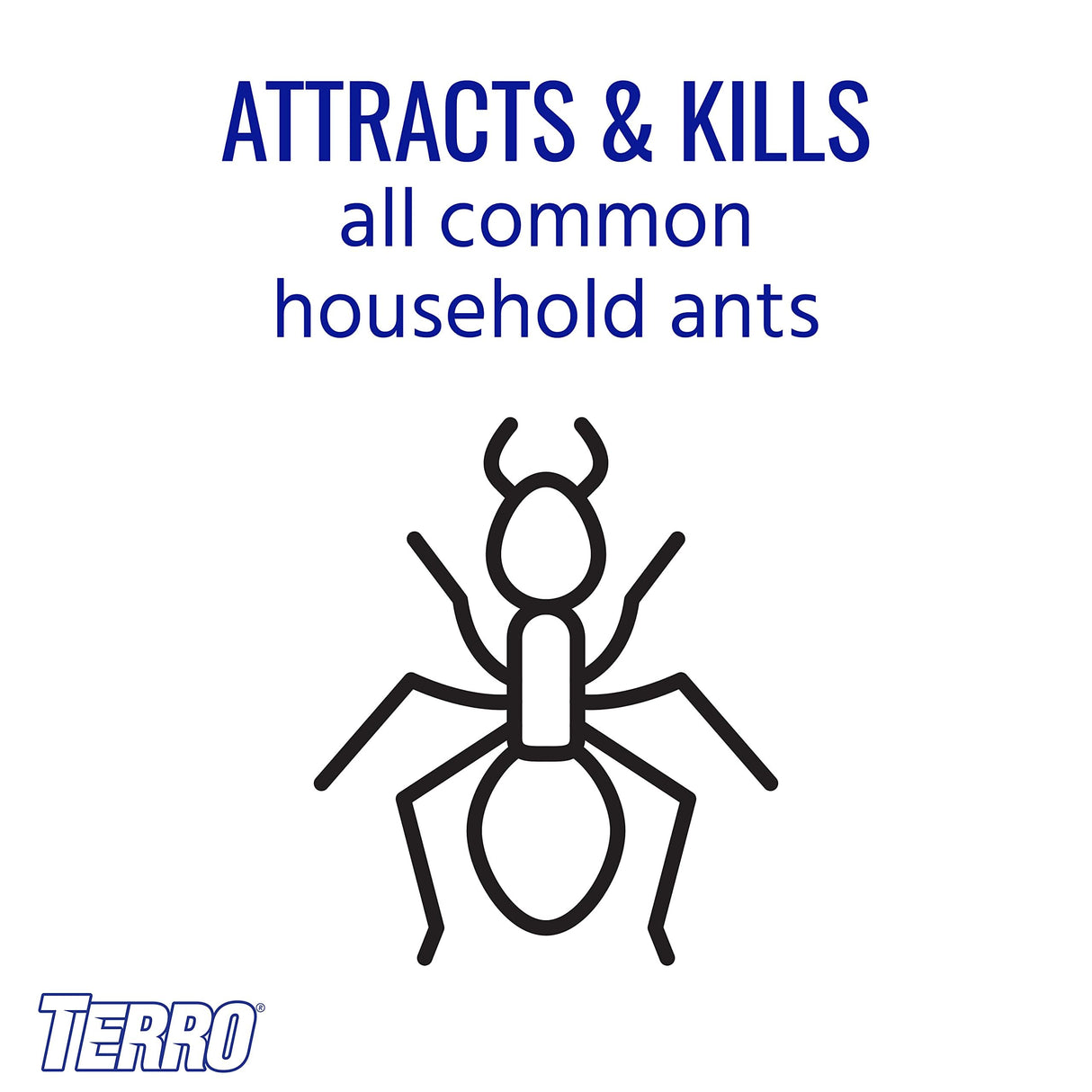 TERRO Multi-Surface Liquid Ant Baits 4 Bait Stations Attracts & Kills All Ants